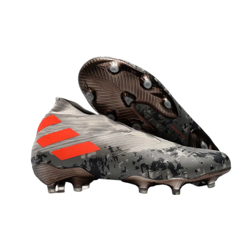Adidas Nemeziz 19+ FG Grey Orange White - Goatkits Boots