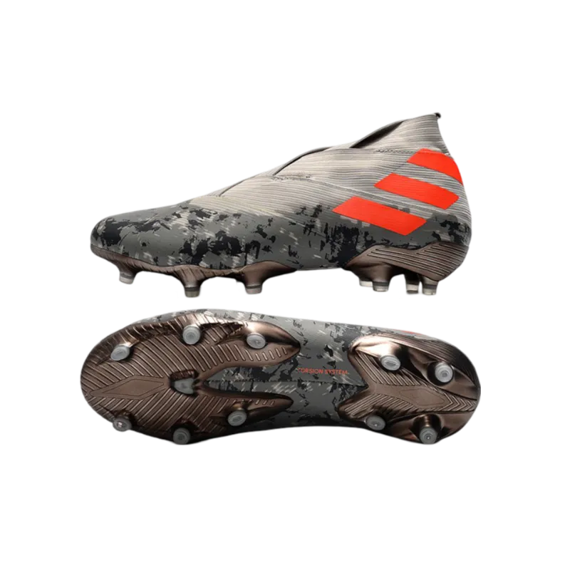 Adidas Nemeziz 19+ FG Grey Orange White - Goatkits Boots