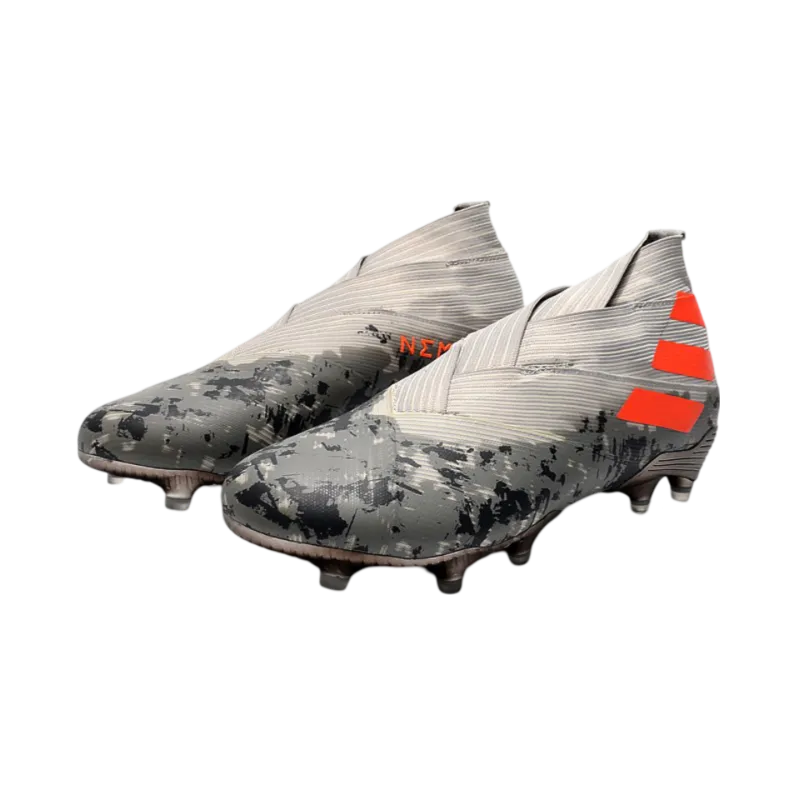 Adidas Nemeziz 19+ FG Grey Orange White - Goatkits Boots