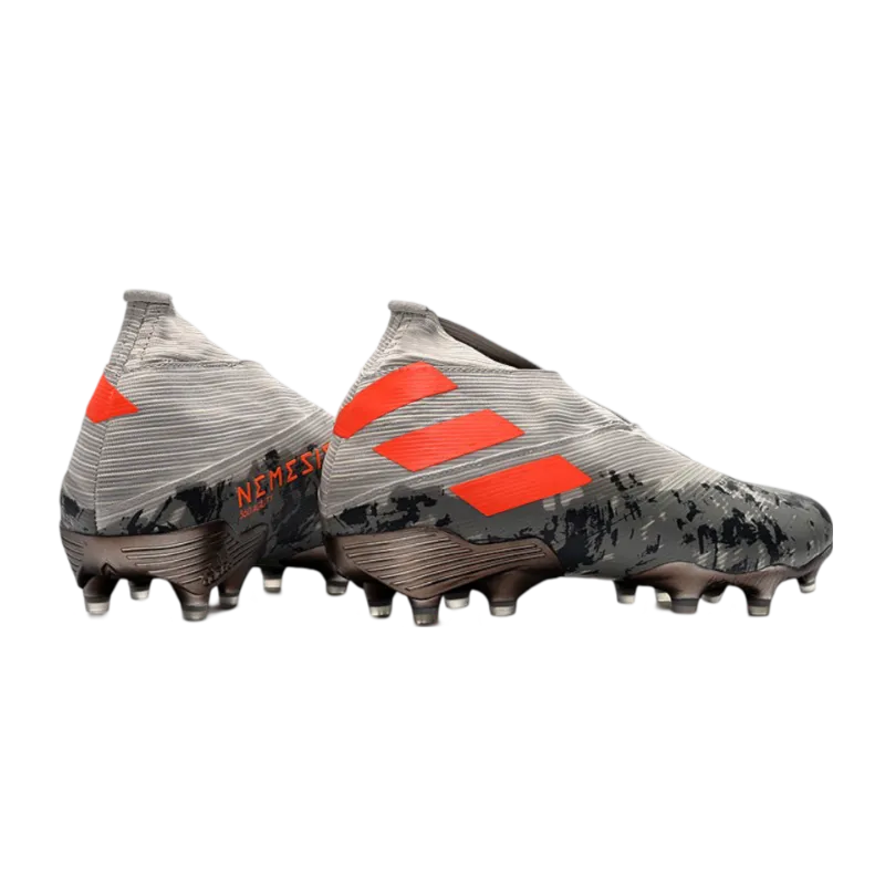 Adidas Nemeziz 19+ FG Grey Orange White - Goatkits Boots