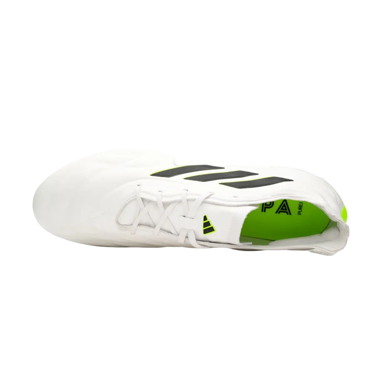 Adidas Copa Pure.1 FG White Green - Goatkits Boots