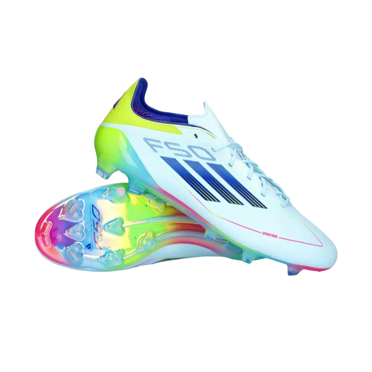 Adidas F50 Elite FG Blue, White & Yellow - Goatkits Boots