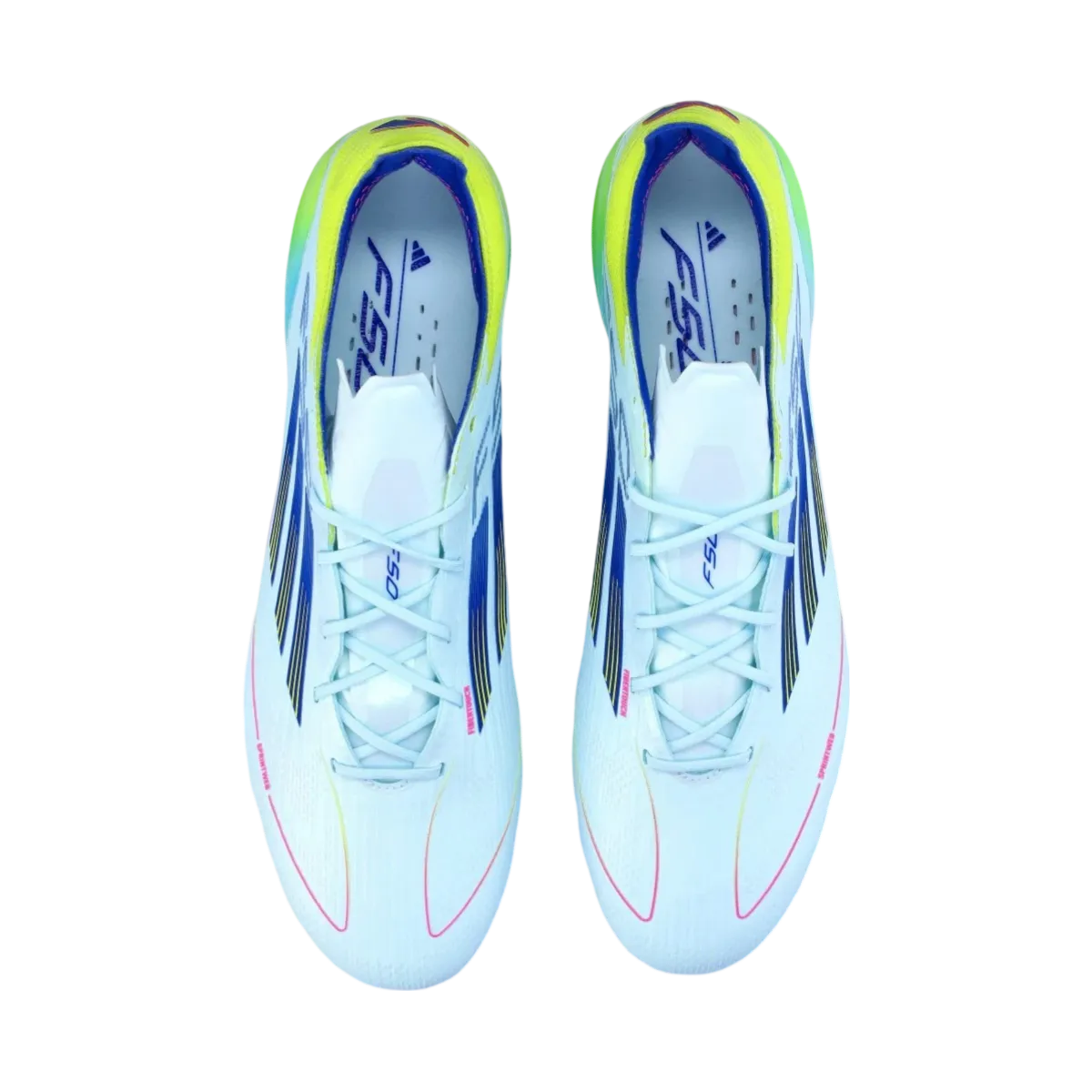 Adidas F50 Elite FG Blue, White & Yellow - Goatkits Boots