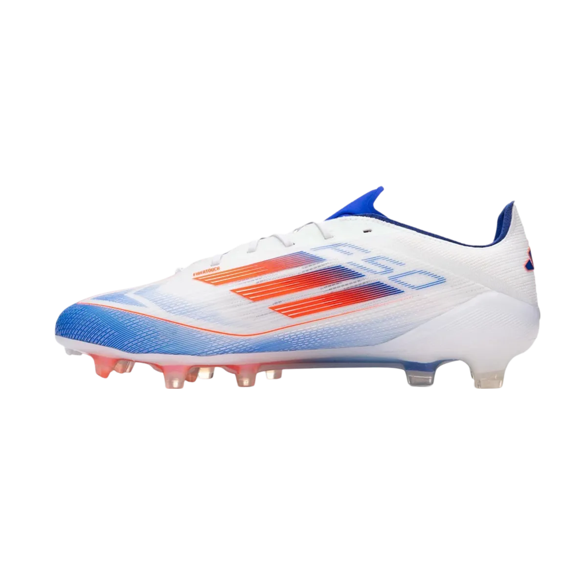 Adidas F50 Elite Laceless FG Advancement White Bleu Red - Goatkits Boots