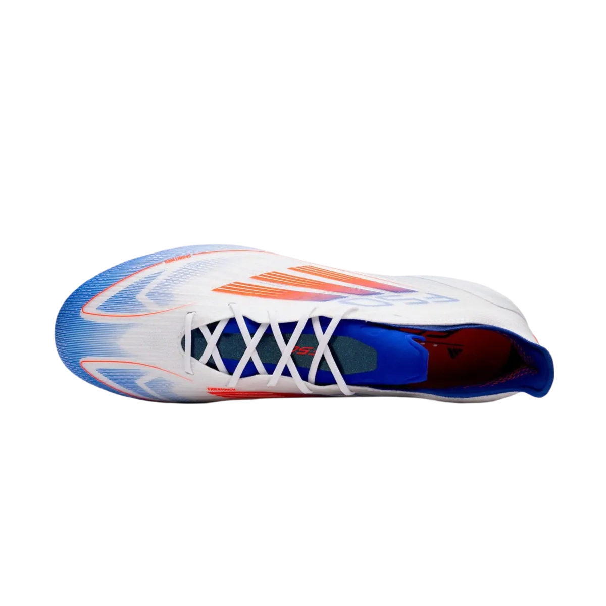 Adidas F50 Elite Laceless FG Advancement White Bleu Red - Goatkits Boots