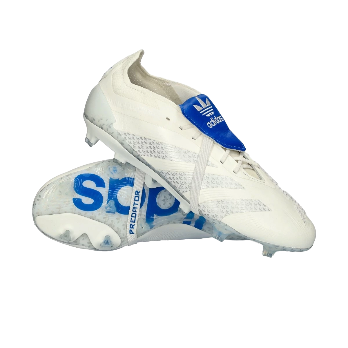 Adidas Predator Elite David Beckham FT FG White Blue - Goatkits Boots