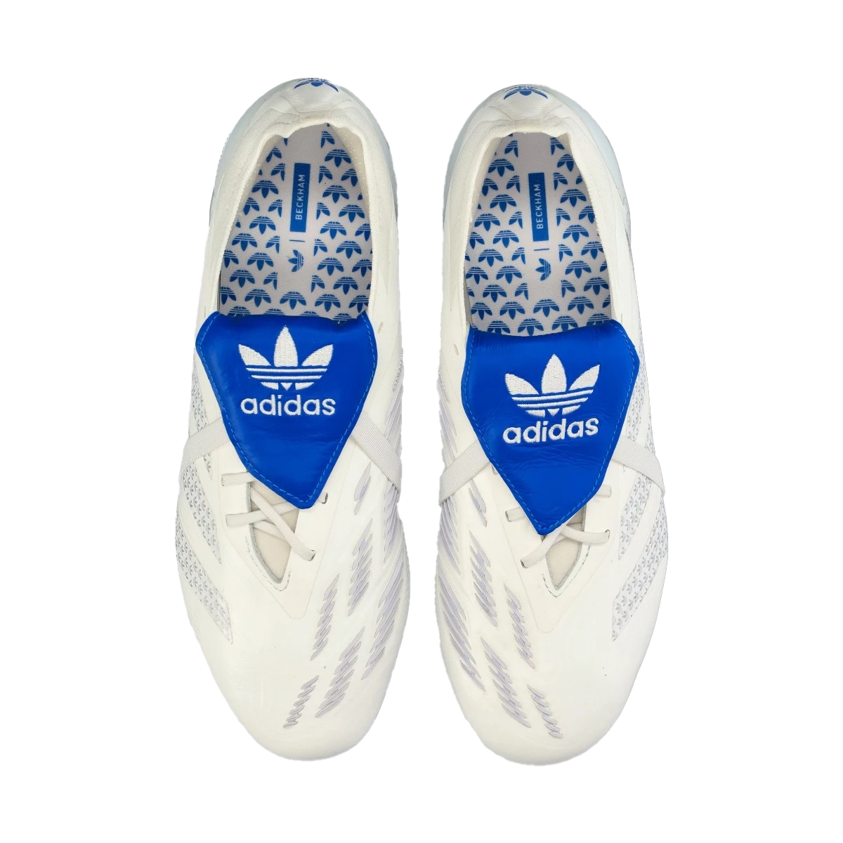 Adidas Predator Elite David Beckham FT FG White Blue - Goatkits Boots