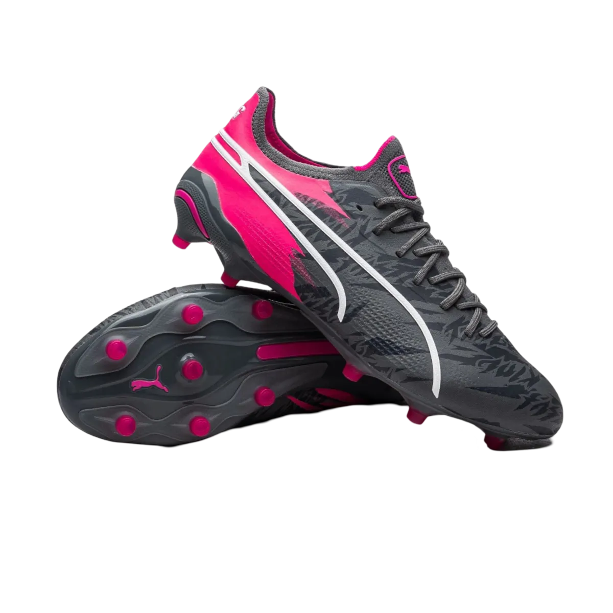 Puma King Ultimate FG/AG Grey Pink - Goatkits Boots