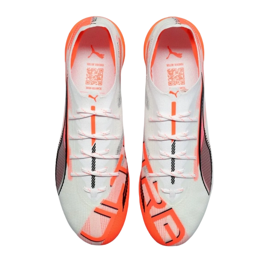 Puma Ultra 5 Ultimate FG Unlimited - PUMA White/PUMA Black/Glowing Red