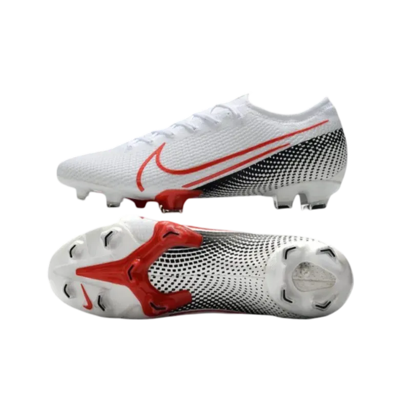 Nike Mercurial Vapor XIII Elite FG White Crimson Black - Goatkits Boots