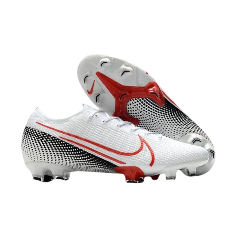 Nike Mercurial Vapor XIII Elite FG White Crimson Black - Goatkits Boots