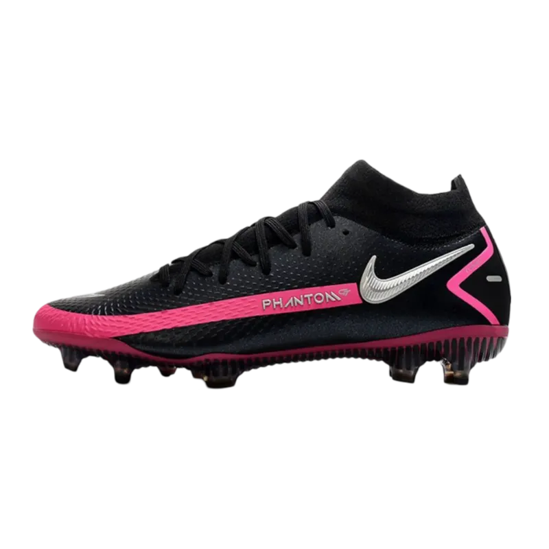 Nike Phantom GT Elite DF FG Black Silver Pink - Goatkits Boots