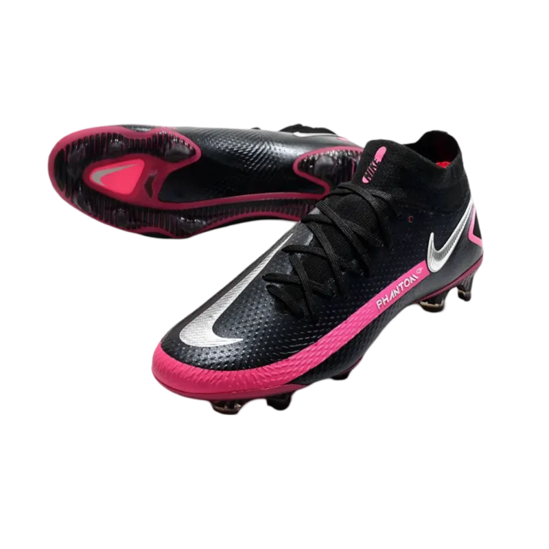 Nike Phantom GT Elite DF FG Black Silver Pink - Goatkits Boots