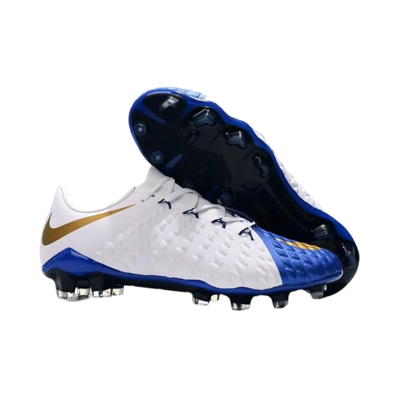 Nike Hypervenom Phantom III FG White Blue - Goatkits Boots