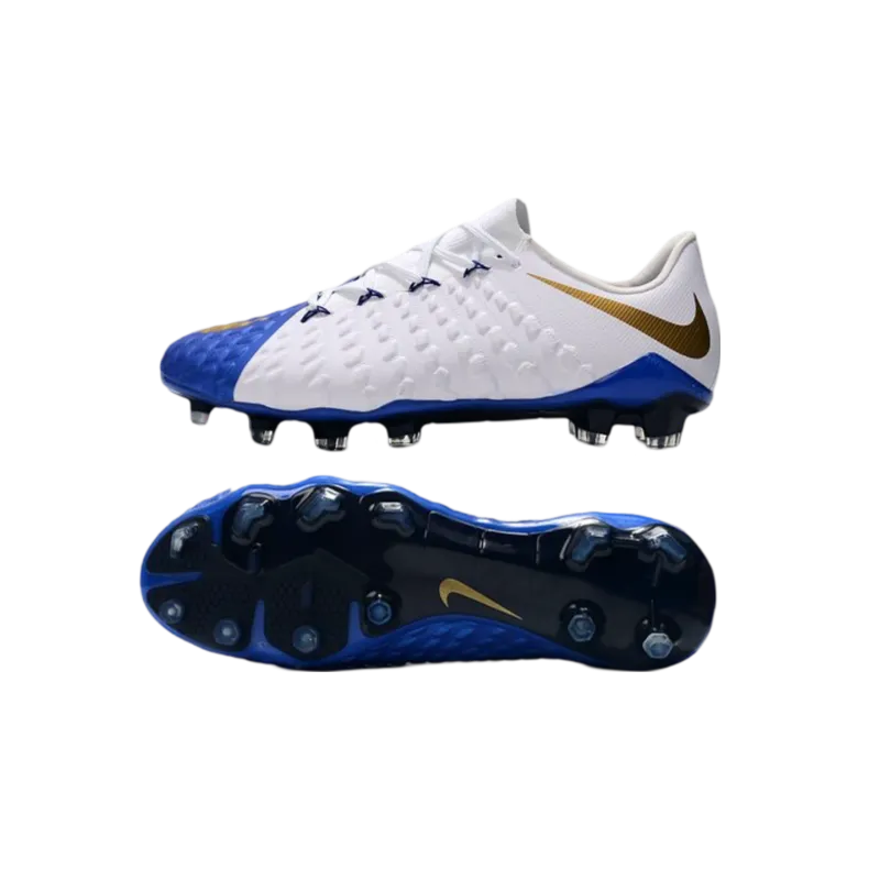 Nike Hypervenom Phantom III FG White Blue - Goatkits Boots