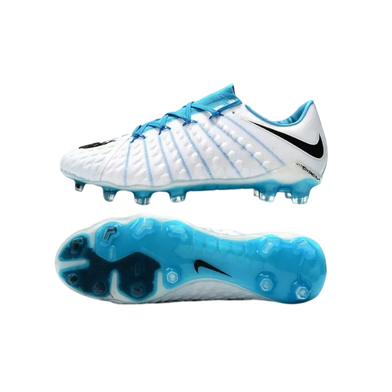 Nike Hypervenom Phantom III FG White Blue - Goatkits Boots