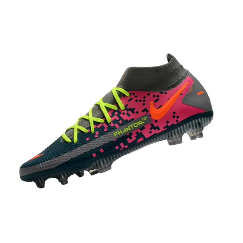 Nike Phantom GT Elite DF FG Grey Bleu Pink Orange - Goatkits Boots