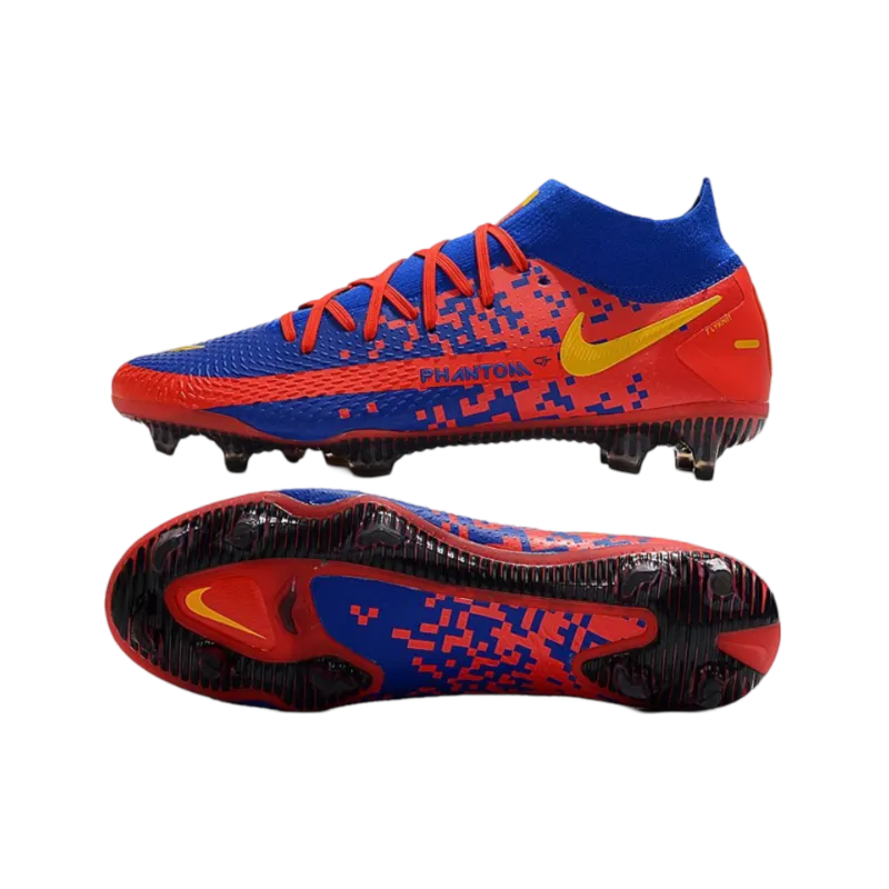 Nike Phantom GT Elite DF FG Red Bleu Yellow - Goatkits Boots