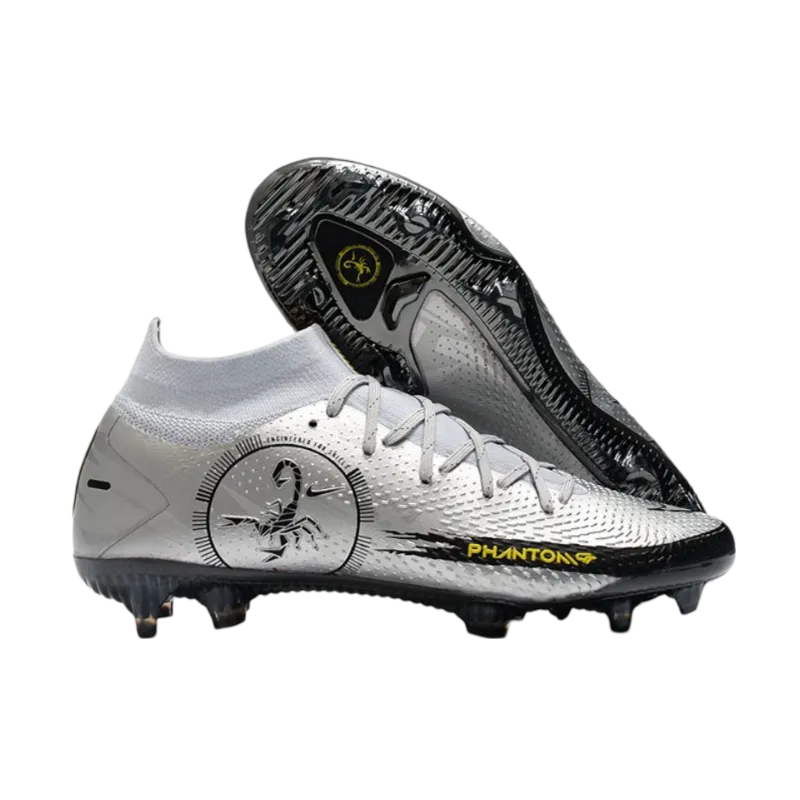 Nike Phantom GT Scorpion Elite DF FG Silver Black - Goatkits Boots