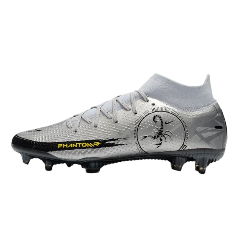 Nike Phantom GT Scorpion Elite DF FG Silver Black - Goatkits Boots