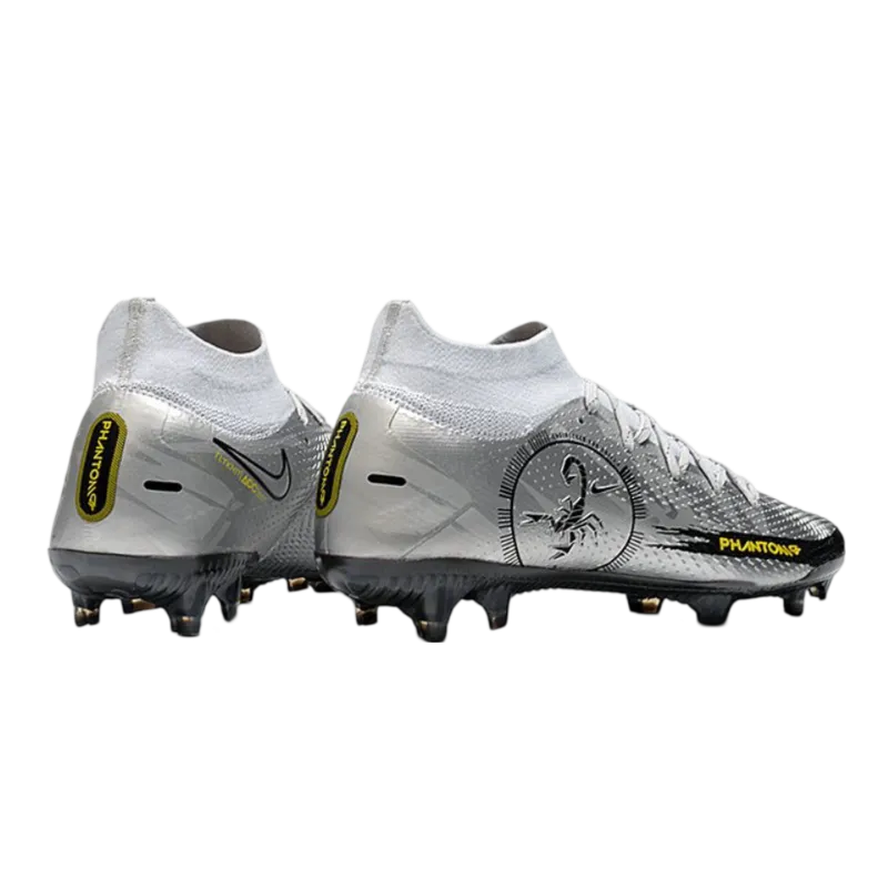 Nike Phantom GT Scorpion Elite DF FG Silver Black - Goatkits Boots