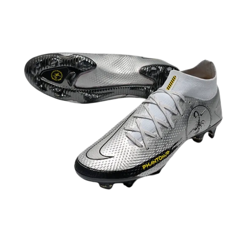 Nike Phantom GT Scorpion Elite DF FG Silver Black - Goatkits Boots