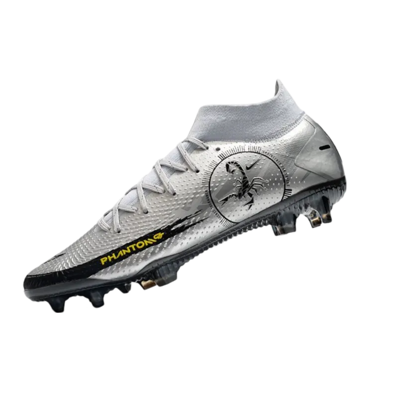 Nike Phantom GT Scorpion Elite DF FG Silver Black - Goatkits Boots