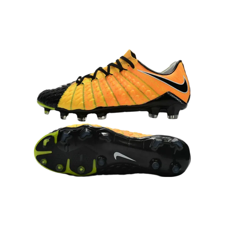 Nike Hypervenom Phantom III FG Yellow Black - Goatkits Boots