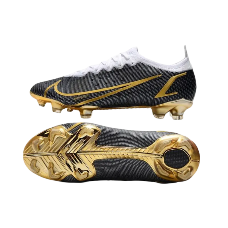 Nike Mercurial Vapor 14 Elite FG Black Gold - Goatkits Boots