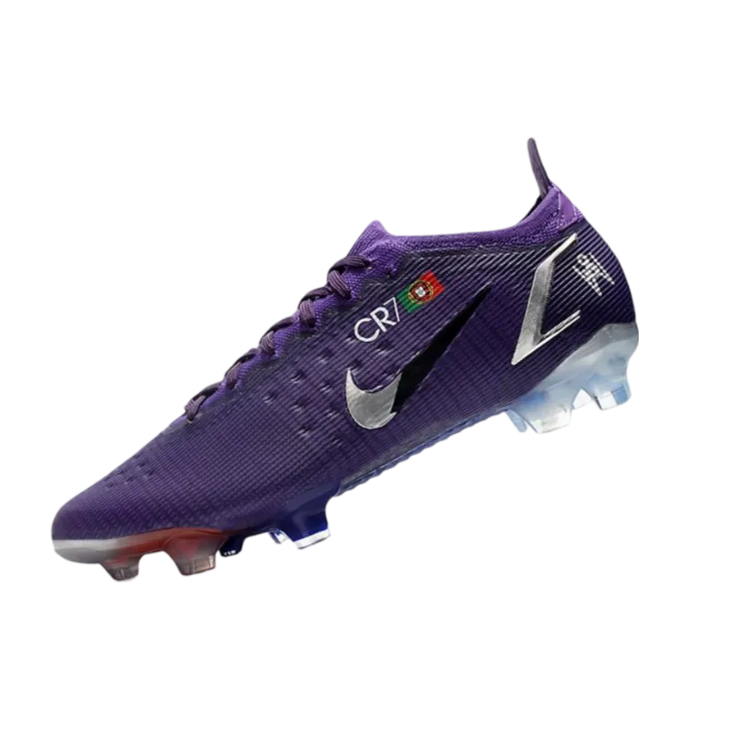 Nike Mercurial Vapor 14 Elite FG Ronaldo CR7 Purple Silver - Goatkits Boots