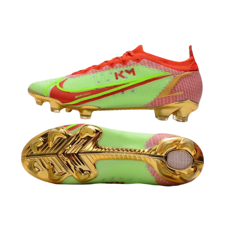 Nike Mercurial Vapor 14 Elite FG Green Red Gold - Goatkits Boots