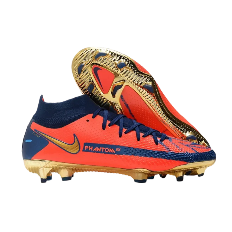Nike Phantom GT Elite Dynamic Fit FG Orange Blue Gold - Goatkits Boots