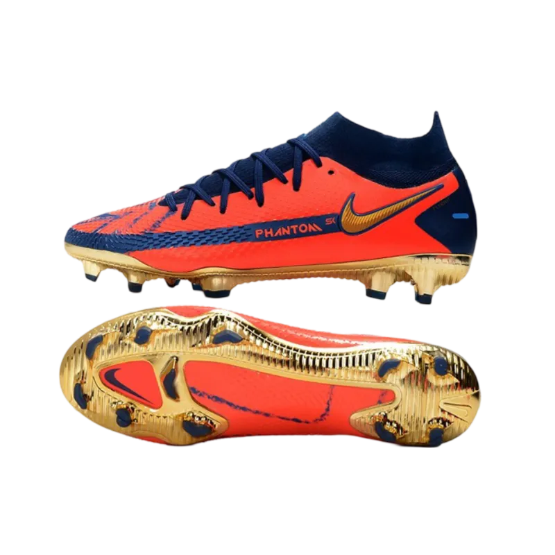 Nike Phantom GT Elite Dynamic Fit FG Orange Blue Gold - Goatkits Boots