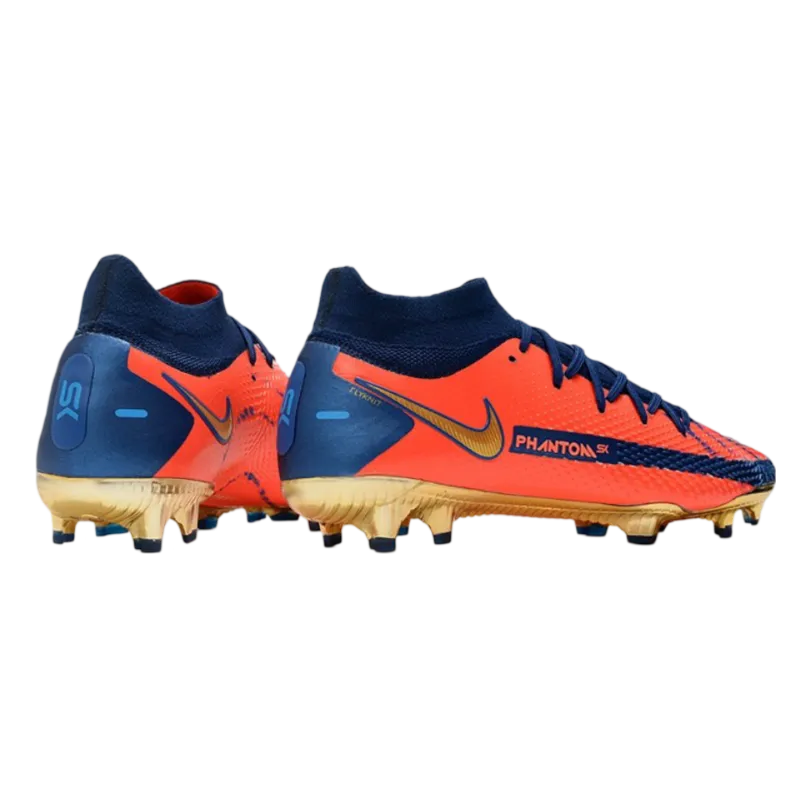 Nike Phantom GT Elite Dynamic Fit FG Orange Blue Gold - Goatkits Boots