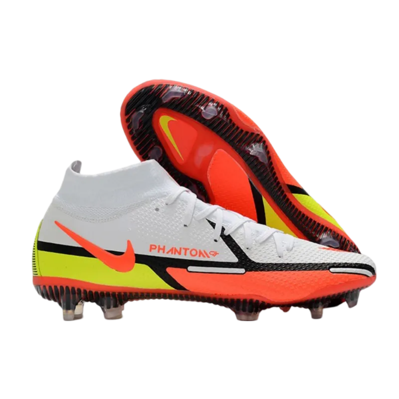 Nike Phantom GT II Elite DF FG White Carmine Volt - Goatkits Boots