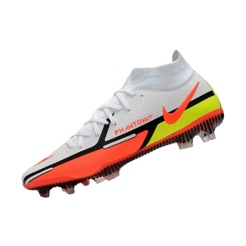 Nike Phantom GT II Elite DF FG White Carmine Volt - Goatkits Boots