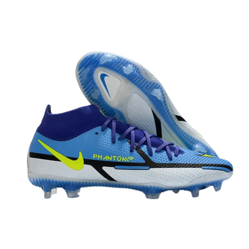 Nike Phantom GT2 Elite DF FG Sapphire Volt Grey Fog Blue - Goatkits Boots