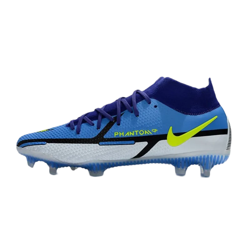 Nike Phantom GT2 Elite DF FG Sapphire Volt Grey Fog Blue - Goatkits Boots