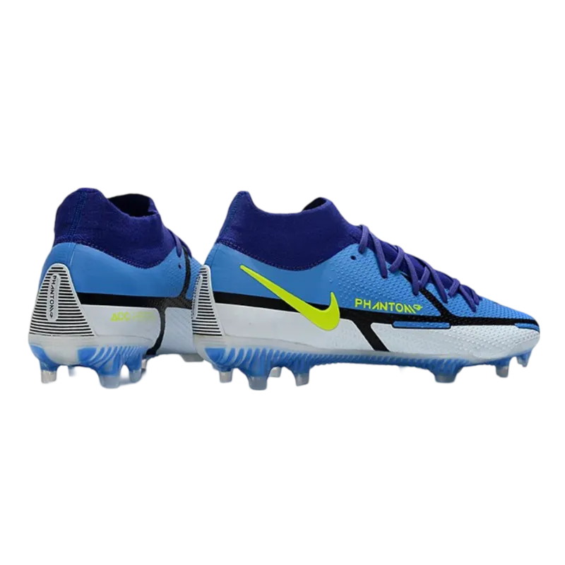 Nike Phantom GT2 Elite DF FG Sapphire Volt Grey Fog Blue - Goatkits Boots