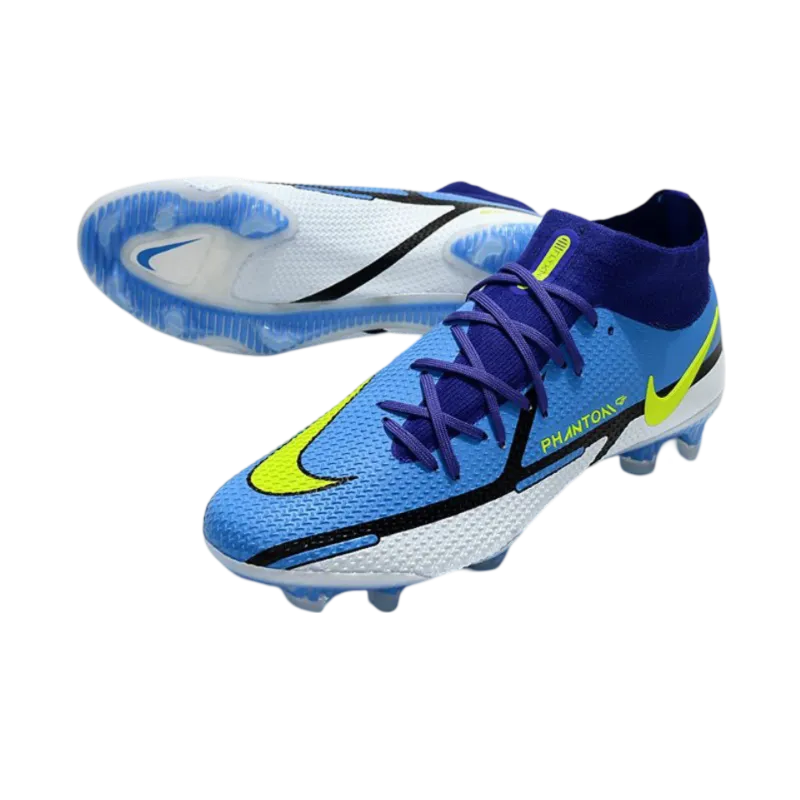 Nike Phantom GT2 Elite DF FG Sapphire Volt Grey Fog Blue - Goatkits Boots