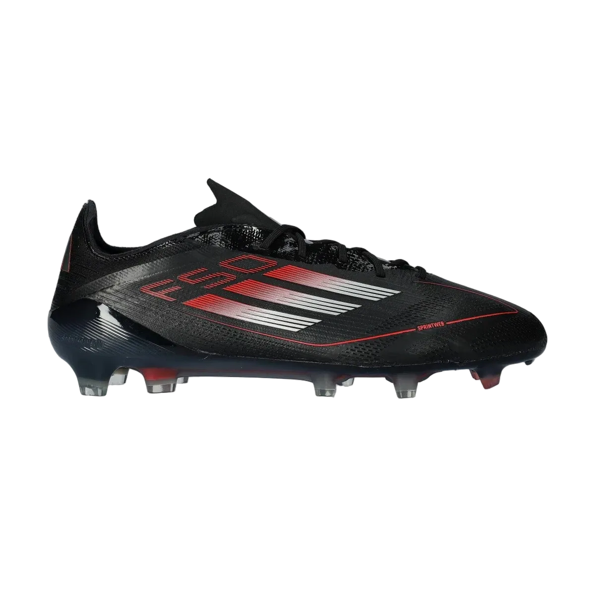 Adidas F50 Elite FG Stealth Victory - Core Black/Iron Metal/Lucid Red