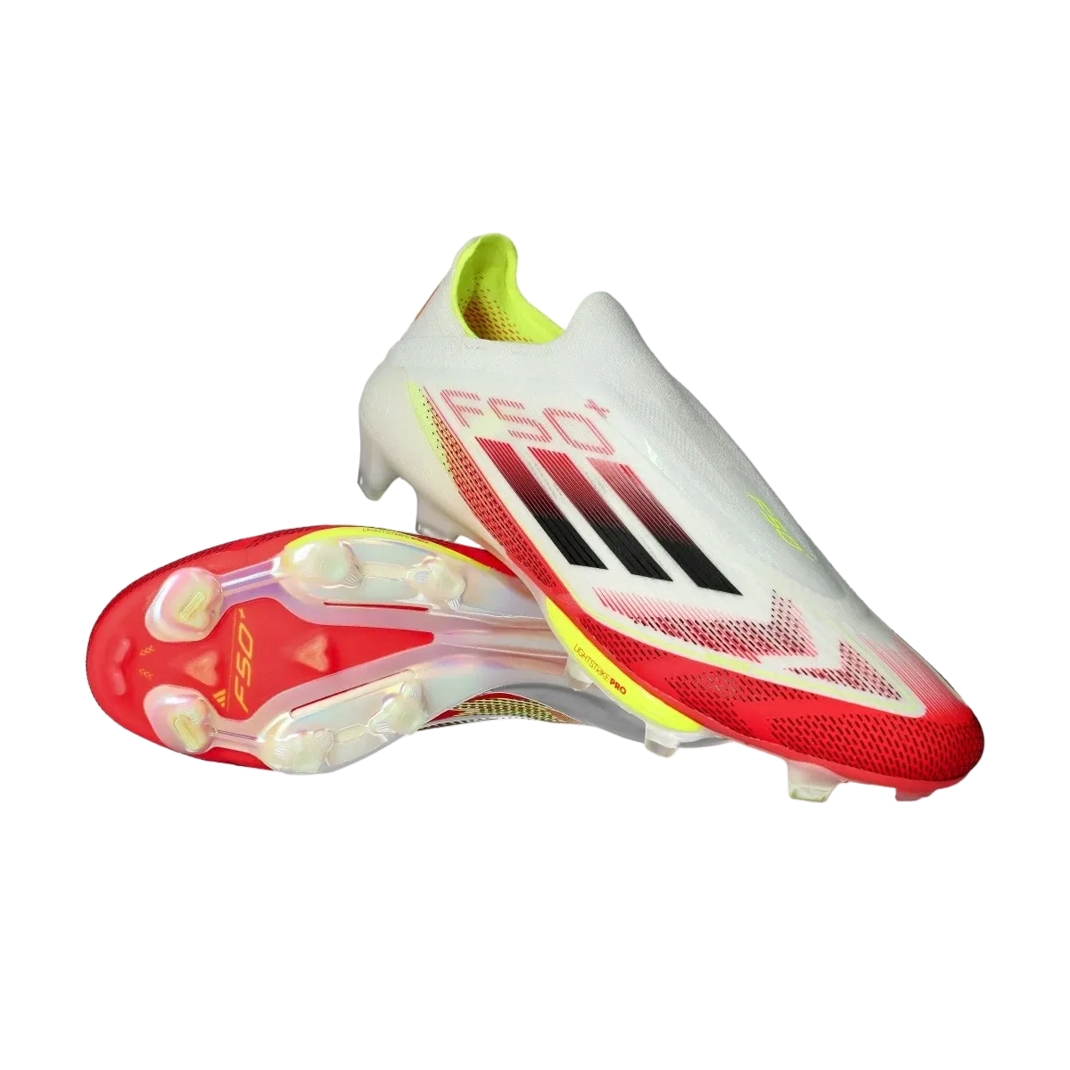 Adidas F50 + FG Pure Victory - Footwear White/Core Black/Solar Yellow