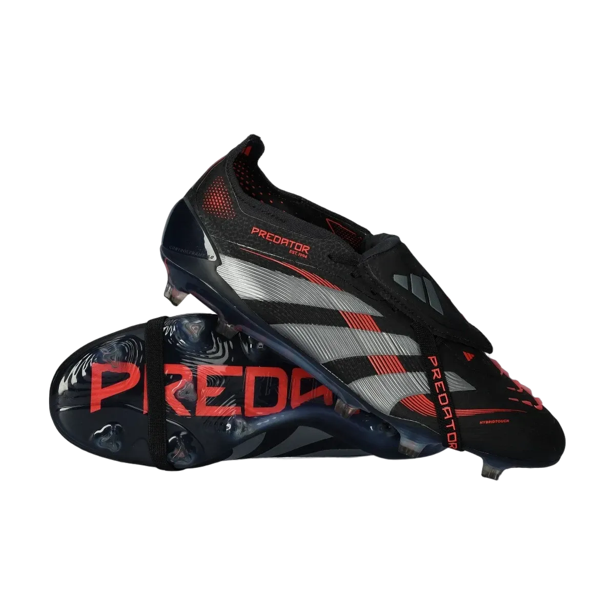 Adidas Predator Elite FT FG Stealth Victory - Core Black/Grey Four/Lucid Red