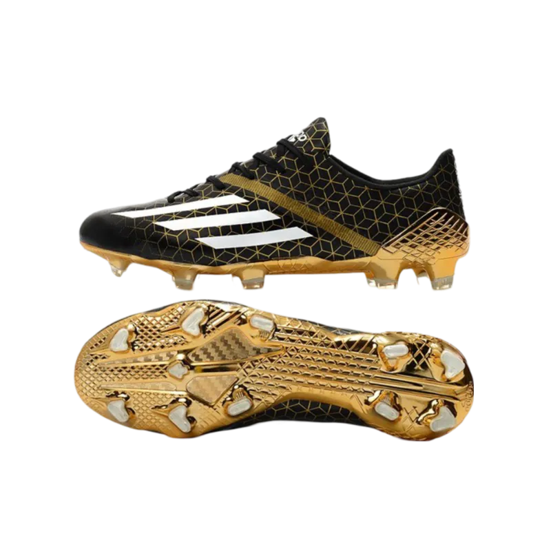 Adidas F50 Ghosted Adizero HT FG Black Gold - Goatkits Boots