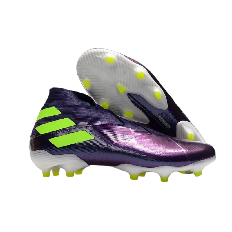 Adidas Nemeziz 19+ FG Purple Yellow - Goatkits Boots