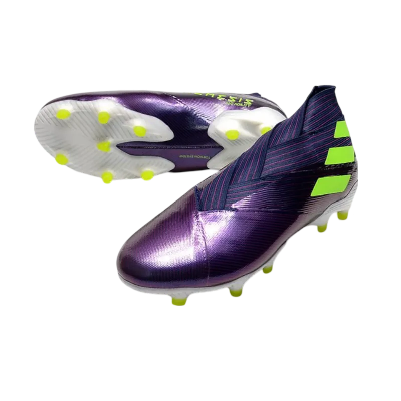 Adidas Nemeziz 19+ FG Purple Yellow - Goatkits Boots