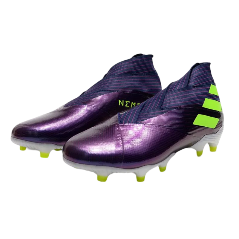 Adidas Nemeziz 19+ FG Purple Yellow - Goatkits Boots