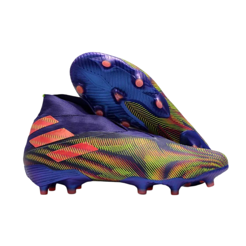 Adidas Nemeziz 19+ FG Blue Pink Green - Goatkits Boots