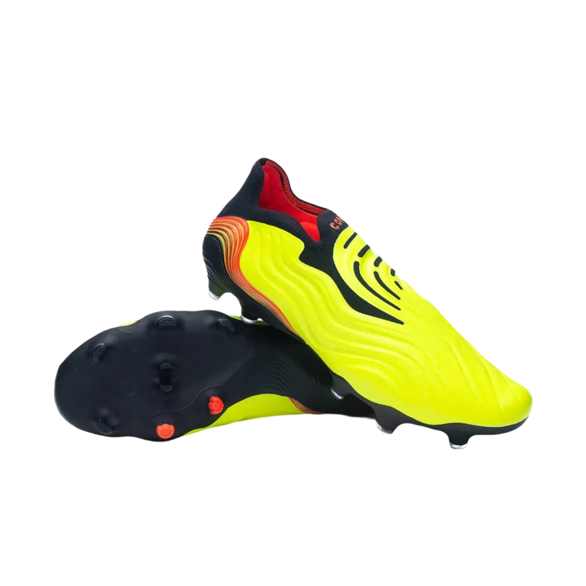 Adidas Copa Sense 1 FG Yellow Red Black - Goatkits Boots