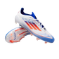 Adidas F50 Elite Laceless FG Advancement White Bleu Red - Goatkits Boots
